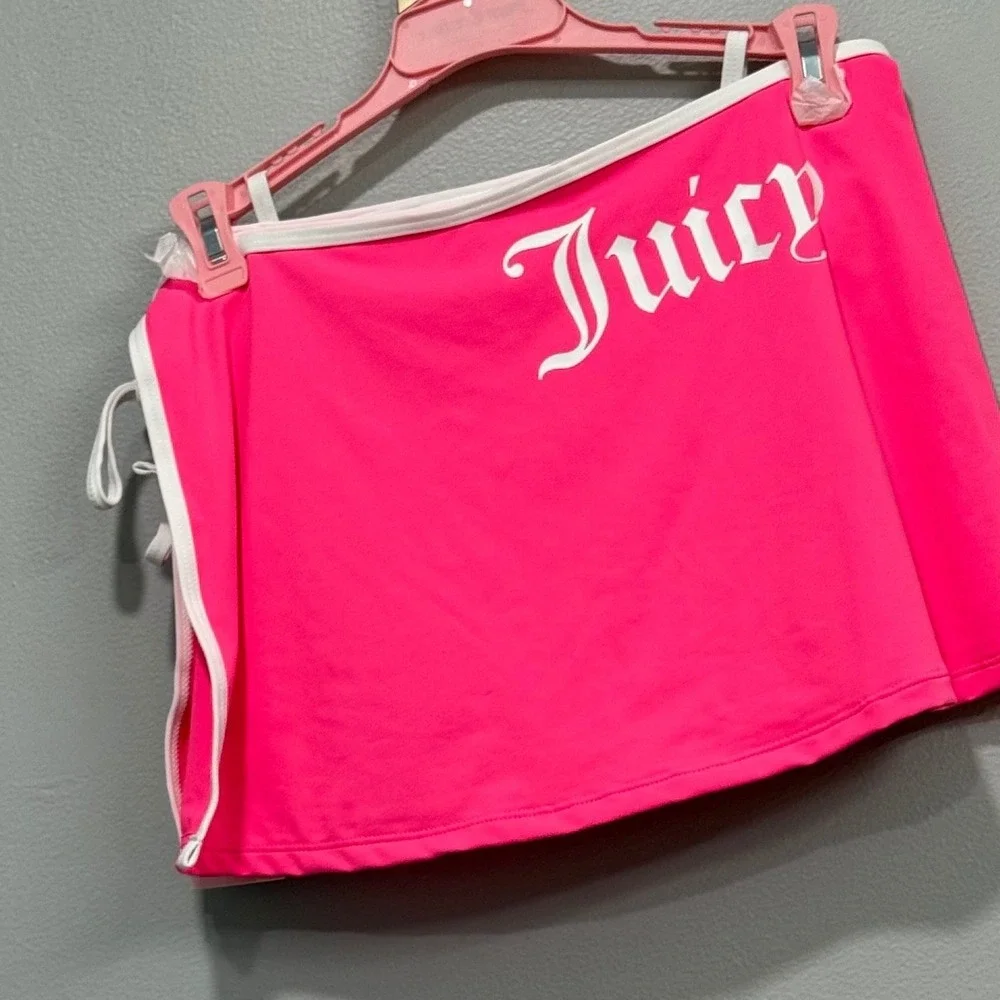 Juicy Couture Women Pink bralette 3PC Swim Set XS y2k style barbiecore spellout